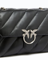 Grand sac bandoulière Love Bag Puff Maxi Quilt - Noir | Pinko