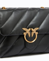 Grand sac bandoulière Love Bag Puff Maxi Quilt - Noir | Pinko