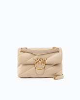 Borsa media a tracolla Love Bag Puff Maxi Quilt - Beige | Pinko