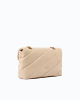 Borsa media a tracolla Love Bag Puff Maxi Quilt - Beige | Pinko