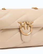 Borsa media a tracolla Love Bag Puff Maxi Quilt - Beige | Pinko