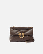 Borsa media a tracolla Love Bag Puff Maxi Quilt - Marrone | Pinko