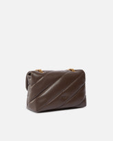 Borsa media a tracolla Love Bag Puff Maxi Quilt - Marrone | Pinko