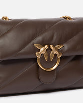 Borsa media a tracolla Love Bag Puff Maxi Quilt - Marrone | Pinko