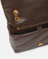 Borsa media a tracolla Love Bag Puff Maxi Quilt - Marrone | Pinko