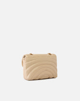 Love Bag Puff large butterfly quilt crossbody bag - Beige | Pinko