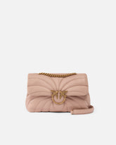 Love Bag Puff large butterfly quilt crossbody bag - Pink | Pinko