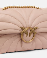 Love Bag Puff large butterfly quilt crossbody bag - Pink | Pinko