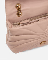 Love Bag Puff large butterfly quilt crossbody bag - Pink | Pinko