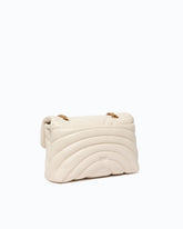 Love Bag Puff large butterfly quilt crossbody bag - White | Pinko