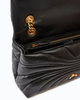 Love Bag Puff large butterfly quilt crossbody bag - Black | Pinko
