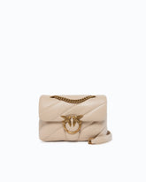 Small shoulder bag Love Bag Puff Maxi Quilt - Beige | Pinko