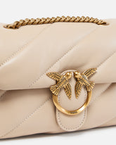 Borsa piccola a tracolla Love Bag Puff Maxi Quilt - Beige | Pinko