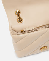 Borsa piccola a tracolla Love Bag Puff Maxi Quilt - Beige | Pinko