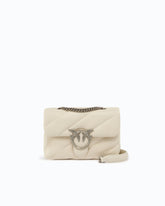 Borsa piccola a tracolla Love Bag Puff Maxi Quilt - Bianco | Pinko
