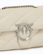 Borsa piccola a tracolla Love Bag Puff Maxi Quilt - Bianco | Pinko