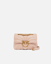 Mini borsa Love Bag Puff Butterfly a tracolla in nappa - Rosa | Pinko