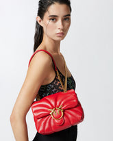 Love Bag Puff Butterfly mini nappa leather crossbody bag - | Pinko