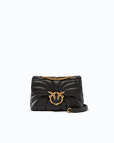 Umhängetasche Mini Love Bag Puff Butterfly aus Nappaleder - Schwarz | Pinko