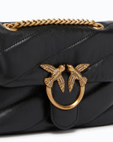 Baby shoulder bag Love Bag Puff Maxi Quilt - Black | Pinko