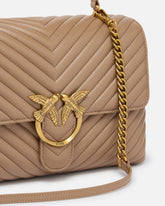 Grand sac à main Lady Love Bag Puff Chevron - | Pinko