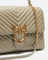 Borsa a mano grande Lady Love Bag Puff Chevron - | Pinko