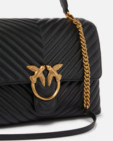 Grand sac à main Lady Love Bag Puff Chevron - | Pinko