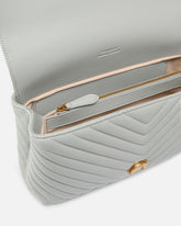 Bolso de mano mediano Love Bag Puff Chevron en napa - | Pinko