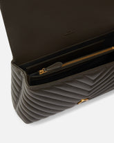 Μεσαία τσάντα χειρός Love Bag Puff Chevron από δέρμα νάπα - | Pinko