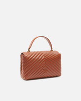 Borsa a mano media Lady Love Bag Puff in nappa chevron - | Pinko