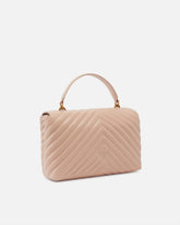 Średnia torebka do ręki Lady Love Bag Puff z nappy w zygzak - Różowy | Pinko