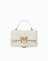 Bolso de mano mediano Lady Love Bag Puff de napa con motivo de chevrón - | Pinko