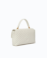 Bolso de mano mediano Lady Love Bag Puff de napa con motivo de chevrón - | Pinko