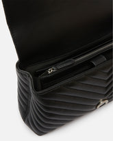 Borsa a mano media Love Bag Puff Chevron in nappa - | Pinko