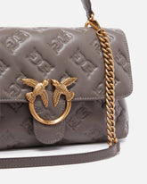 Borsa a tracolla media Love Bag Puff in nappa logata - | Pinko