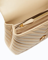 Kleine Lady Love Bag Puff Chevron Handtasche - Beige | Pinko