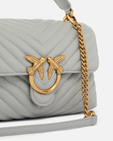 Borsa piccola a mano Lady Love Bag Puff Chevron - Bianco Crema | Pinko