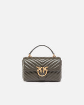 Kleine Lady Love Bag Puff Chevron Handtasche - Grau | Pinko