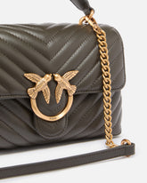 Kleine Lady Love Bag Puff Chevron Handtasche - Grau | Pinko