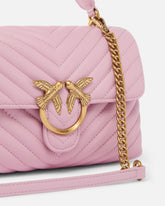 Bolso pequeño de mano Lady Love Bag Puff Chevron - Rosa claro | Pinko