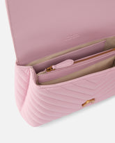 Mini handbag Lady Love Bag Puff Chevron - Light Pink | Pinko
