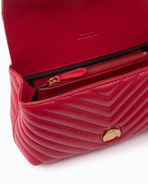 Petit sac à main Lady Love Bag Puff Chevron - Rouge | Pinko
