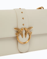 Borsa media a spalla Love Bag One Simply in pelle - Bianco | Pinko