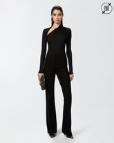 Pantaloni flared punto stoffa - | Pinko