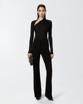 Pantaloni flared punto stoffa - | Pinko