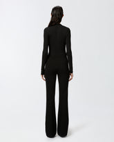 Pantaloni flared punto stoffa - | Pinko