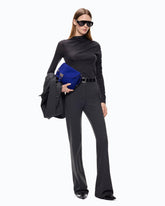Flared ponte-knit trousers - | Pinko