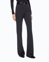 Flared ponte-knit trousers - | Pinko