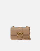 Borsa piccola a spalla Love Bag One Simply in pelle - Beige | Pinko