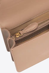 Borsa piccola a spalla Love Bag One Simply in pelle - Beige | Pinko